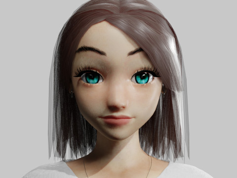 Sweet Pretty Woman V27713 3D Model