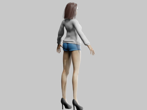 Sweet Pretty Woman V27713 3D Model