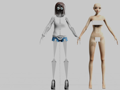 Sweet Pretty Woman V27713 3D Model