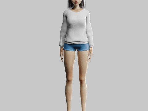 Sweet Pretty Woman V27713 3D Model