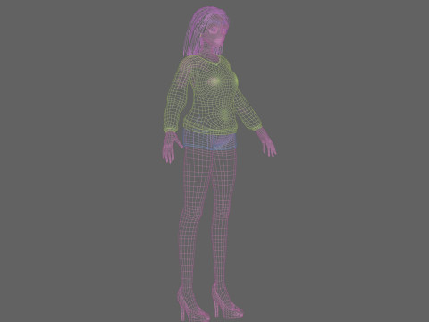 Sweet Pretty Woman V27713 3D Model