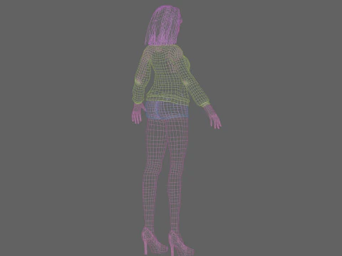 Sweet Pretty Woman V27713 3D Model