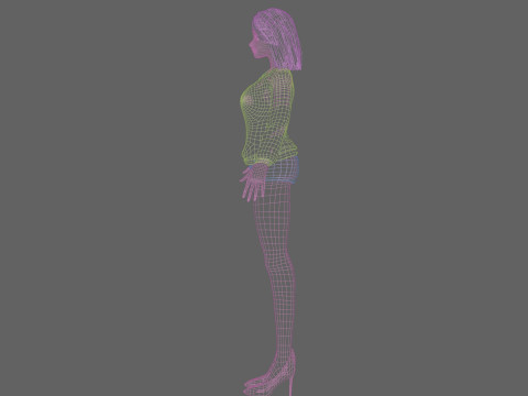 Sweet Pretty Woman V27713 3D Model