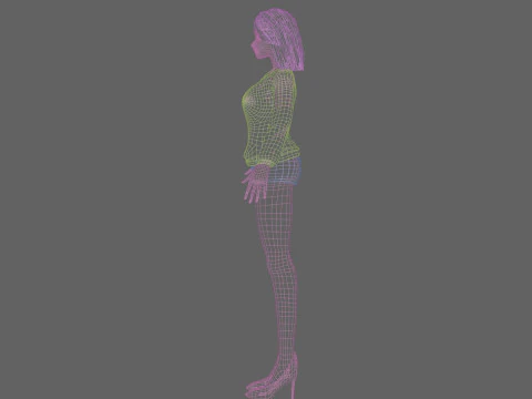 Sweet Pretty Woman V27713 3D Model