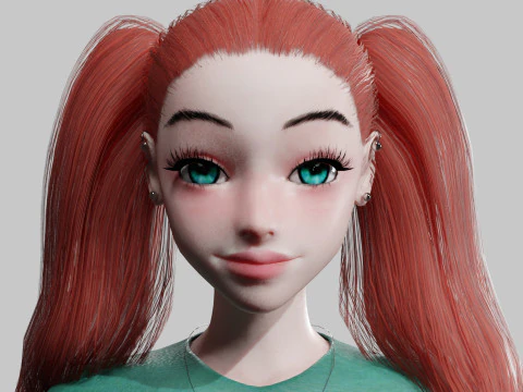Teen Pretty Woman V33606 3D Model