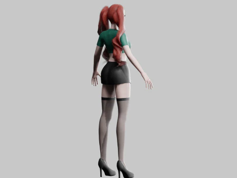 Teen Pretty Woman V33606 3D Model