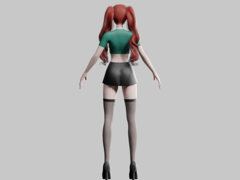 Teen Pretty Woman V33606 3D Model