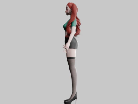 Teen Pretty Woman V33606 3D Model