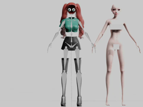 Teen Pretty Woman V33606 3D Model