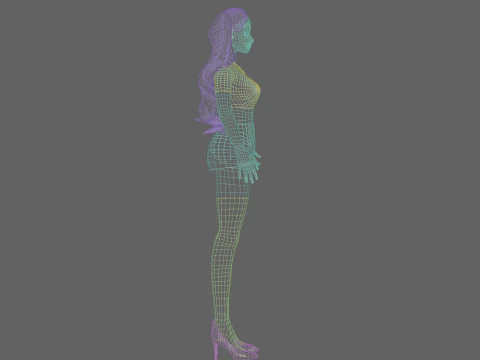 Teen Pretty Woman V33606 3D Model