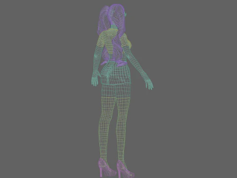 Teen Pretty Woman V33606 3D Model