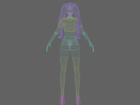 Teen Pretty Woman V33606 3D Model