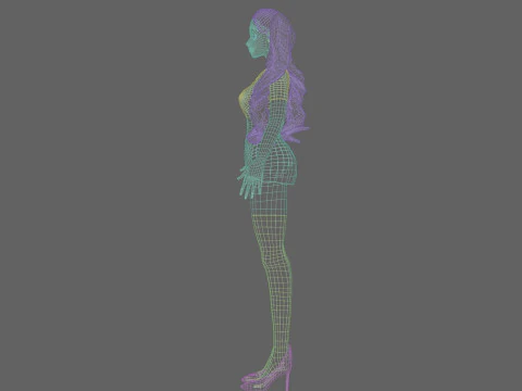 Teen Pretty Woman V33606 3D Model