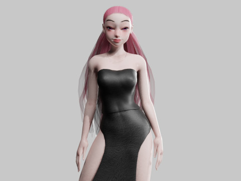 Young Pretty Woman V23416 3D Model