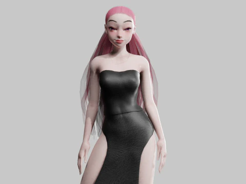 Jeune jolie femme V23416 Modèle 3D