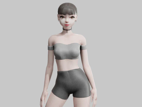 बेसिक क्लासिक महिला V14270 3D मॉडल