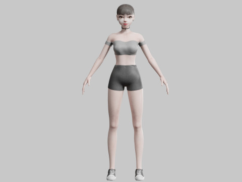 Basic classic woman V14270 3D मॉडल