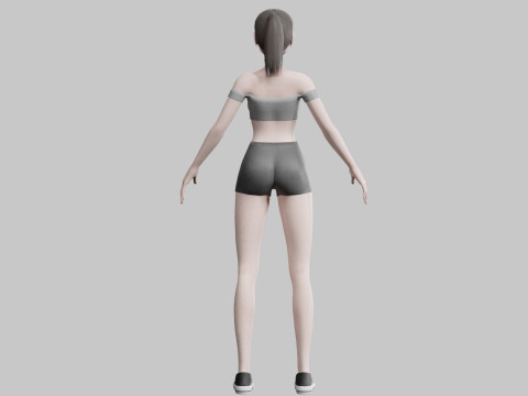 Basic classic woman V14270 3D मॉडल