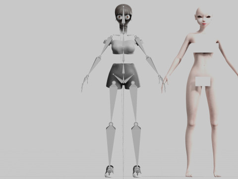 Basic classic woman V14270 3D मॉडल