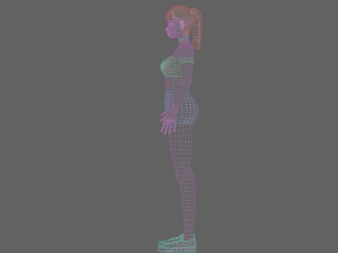 Basic classic woman V14270 3D मॉडल