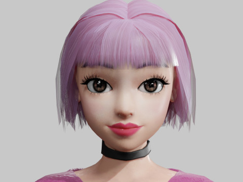 Basic cool woman V22668 3D Model