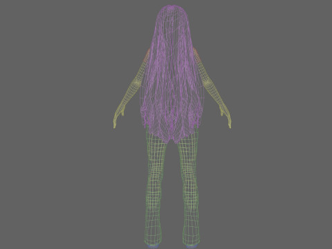 Basic cute Woman V27737 Model 3D