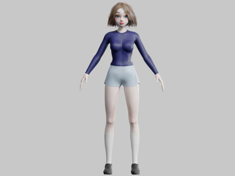 Basic Pretty Woman V26904 3D Model