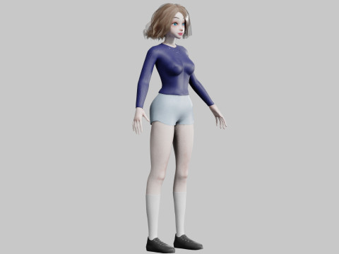 Basic Pretty Woman V26904 3D Model