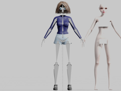 Basic Pretty Woman V26904 3D Model