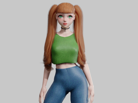 Basic Standard woman V23174 3D Model