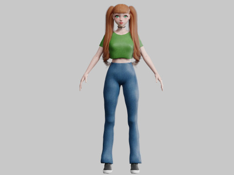 Basic Standard woman V23174 Model 3D