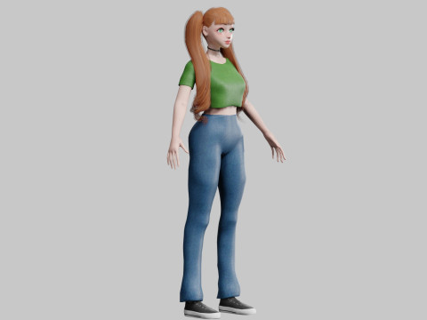Basic Standard woman V23174 Model 3D