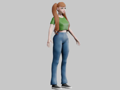 Basic Standard woman V23174 3D Model
