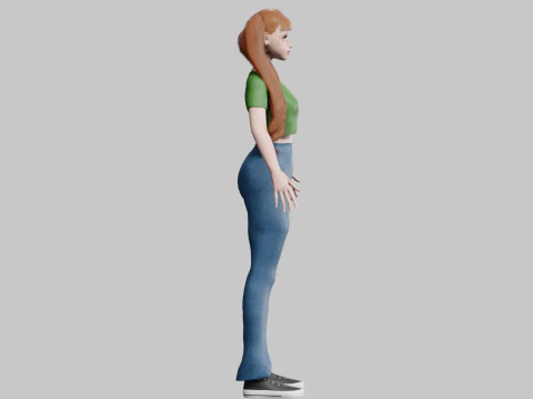 Basic Standard woman V23174 3D Model