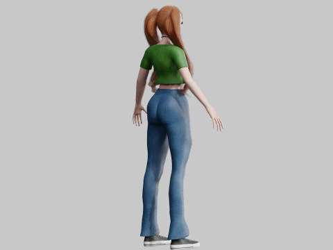 Basic Standard woman V23174 3D Model