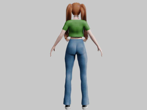 Basic Standard woman V23174 3D Model