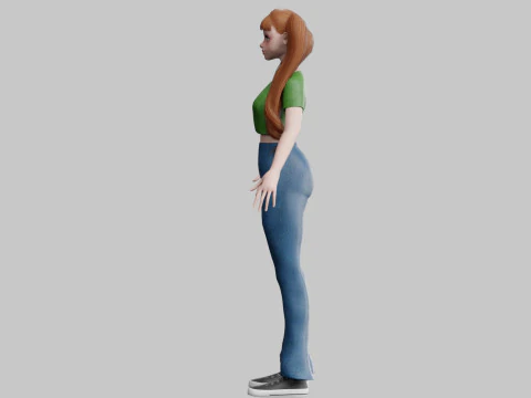 Basic Standard woman V23174 3D Model