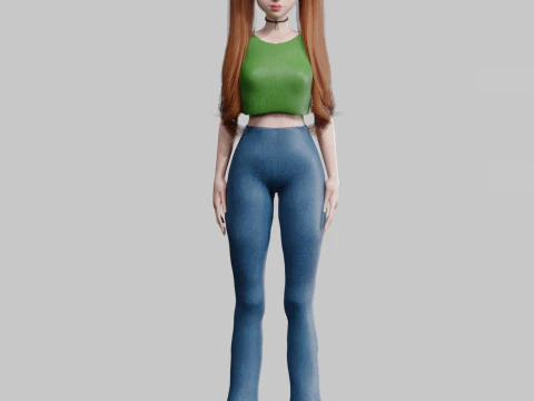 Basic Standard woman V23174 3D Model