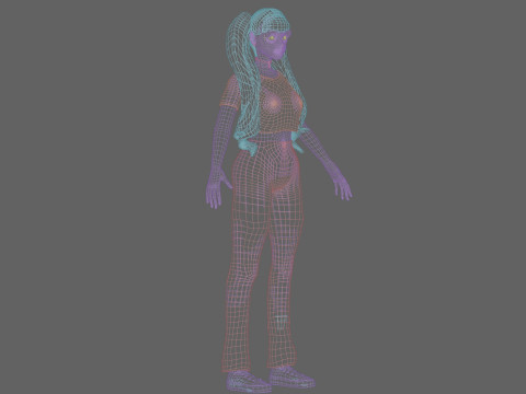Basic Standard woman V23174 Model 3D