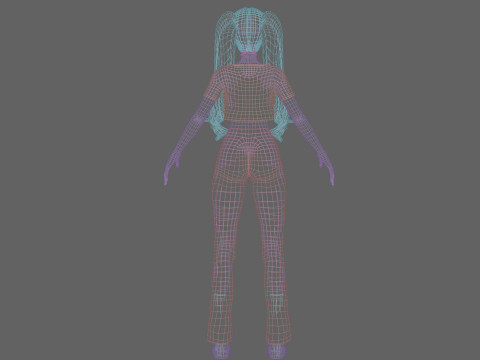 Basic Standard woman V23174 Model 3D