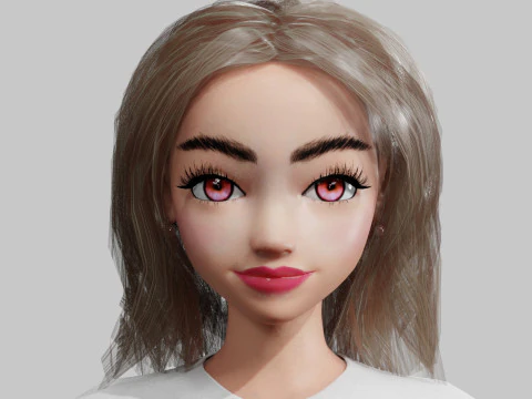 Beautiful Basic Woman V25861 3D Model