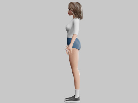 Beautiful Basic Woman V25861 Modelo 3D