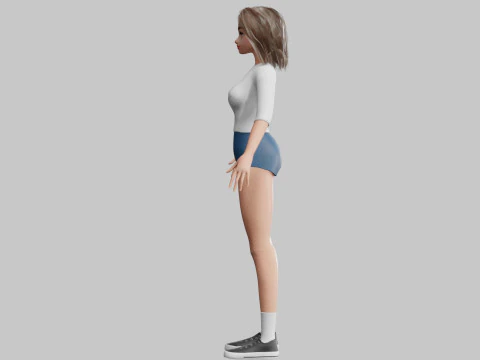 Beautiful Basic Woman V25861 3D Model