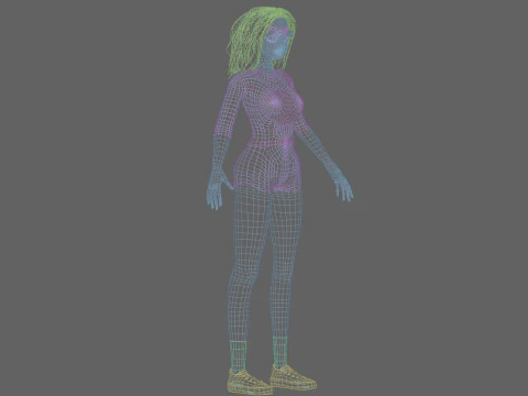Beautiful Basic Woman V25861 3D Model