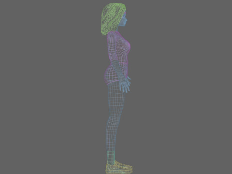 Beautiful Basic Woman V25861 Modelo 3D