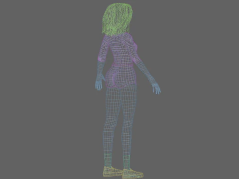 Beautiful Basic Woman V25861 3D Model