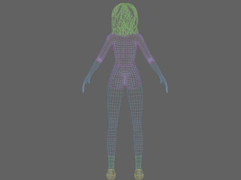 Beautiful Basic Woman V25861 Modelo 3D