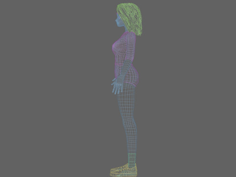 Beautiful Basic Woman V25861 Modelo 3D