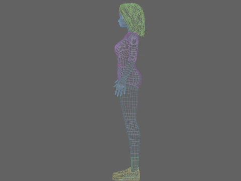 Beautiful Basic Woman V25861 3D Model