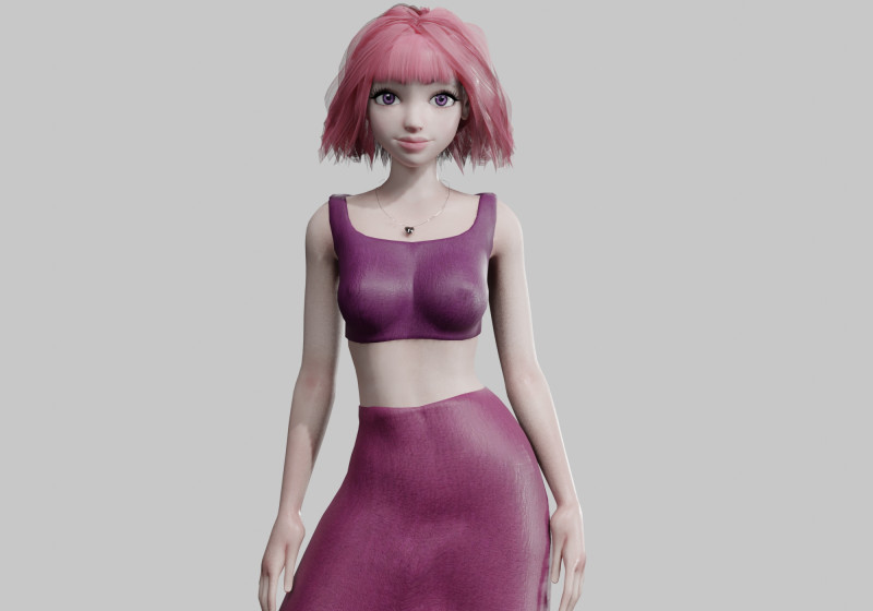Classic Basic Woman V24823 Model 3D .c4d .max .obj .3ds .fbx .stl .blend